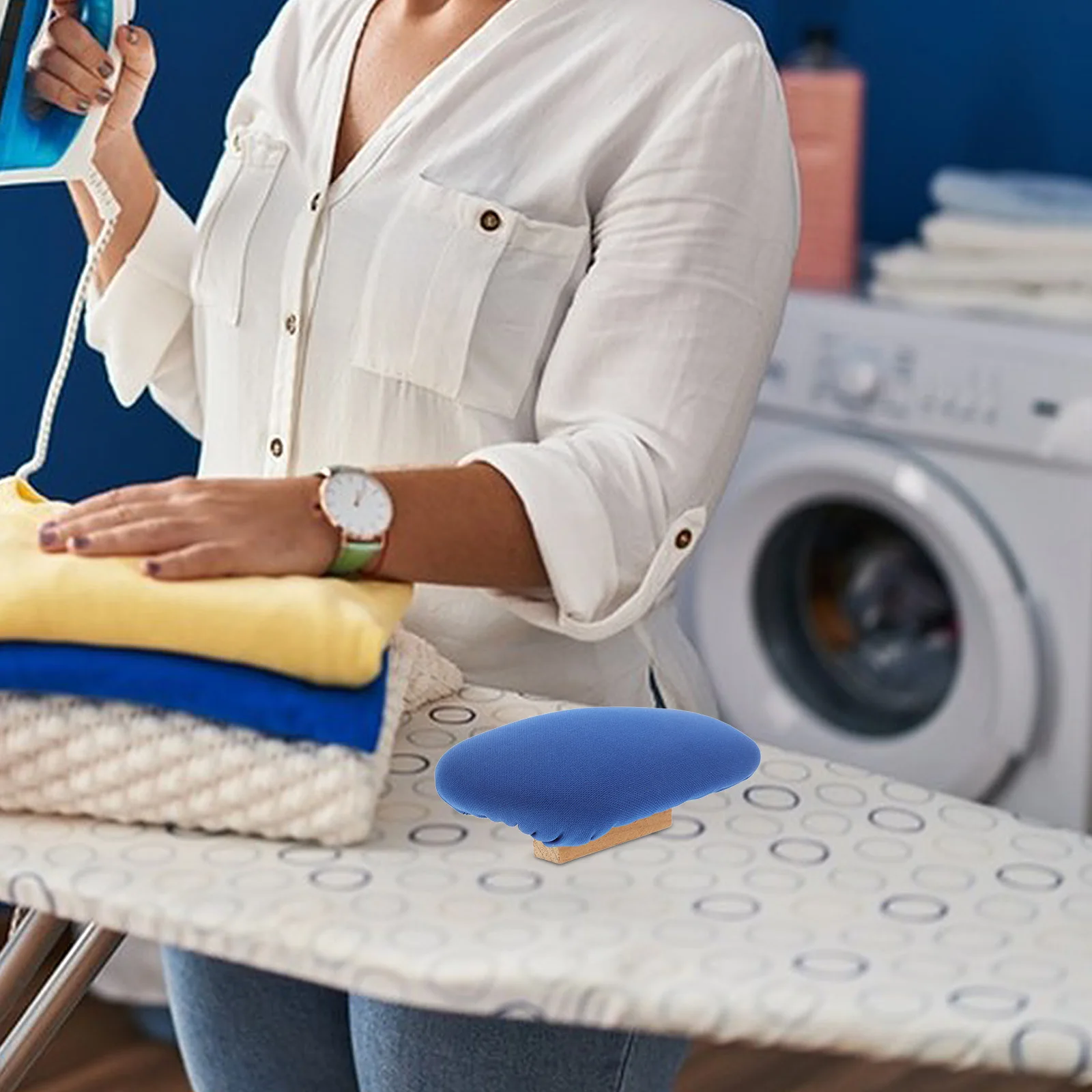 

Handheld Board Wood Handle High Temperature Resistant Portable Ironing Surface For Clothes Compact Lightweight Travel Ironing