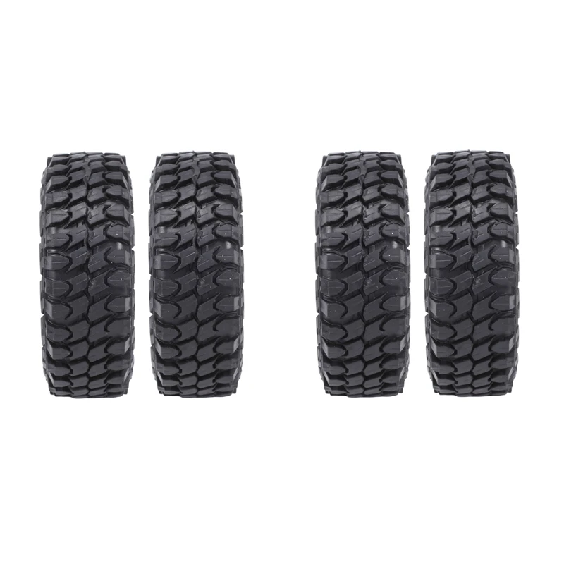 54Mm Tire 1.0 Brass Beadlock Wheel Rim Deep Dish Negative Offset 3.15Mm For 1/24 RC Crawler Car Axial SCX24 Parts