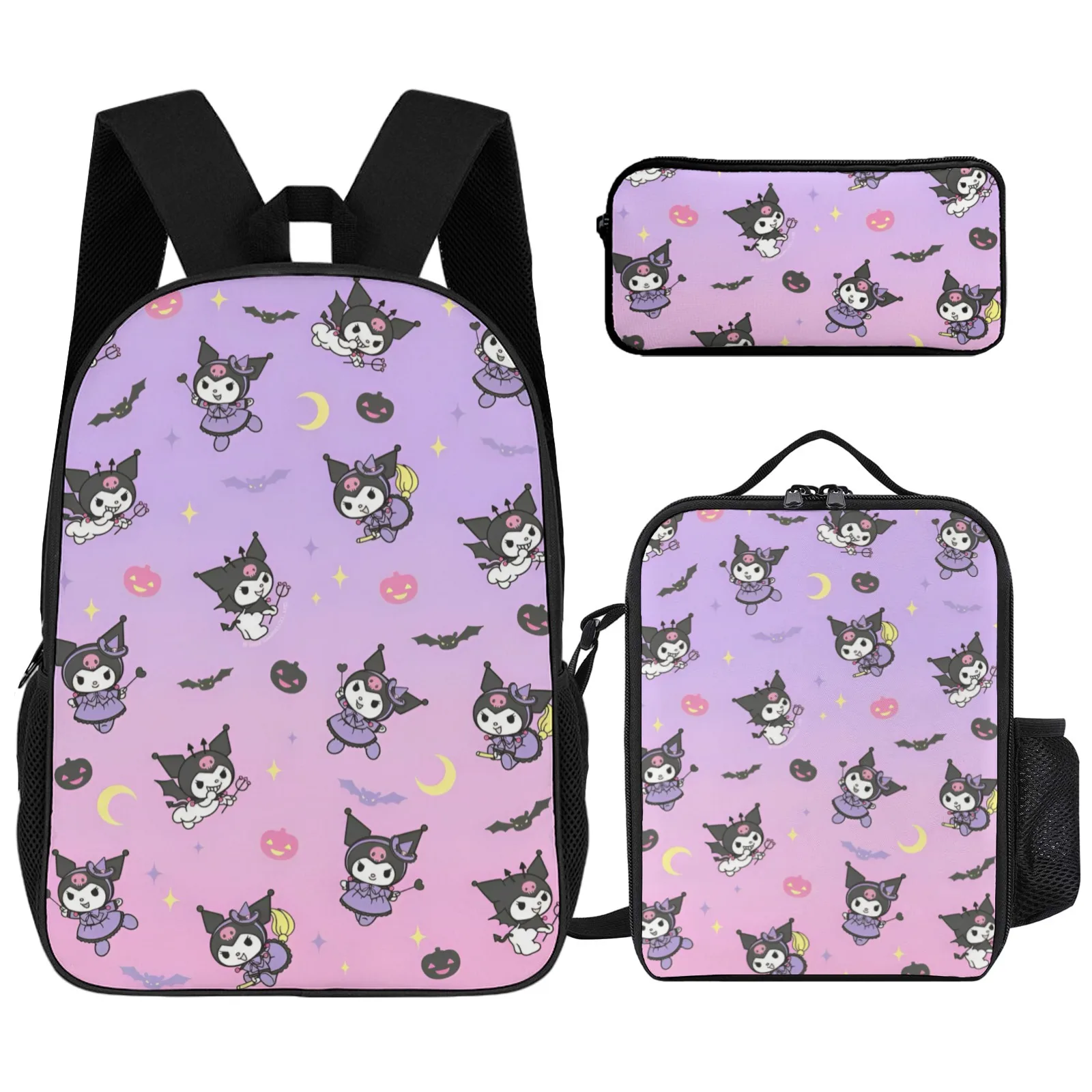 

Hello Kitty Sac A Dos Printed Book Bag Elementary Student Bag 17 Inch Pencil Case School Backpack Lunch Bag