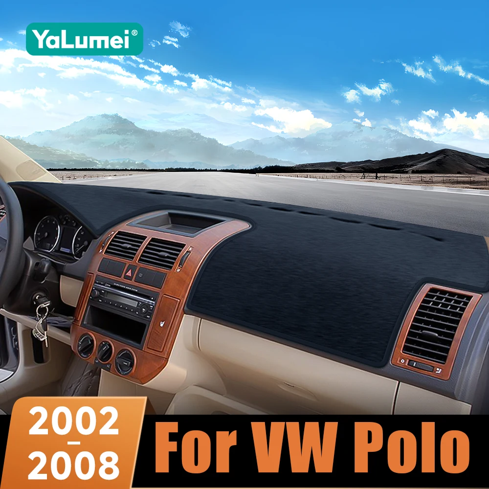 For Volkswagen VW Polo 9N 9N3 2002 2003 2004 2005 2006 2007 2008 Car Dashboard Anti-Glare Mat Sunshade Cover Non-Slip Carpets