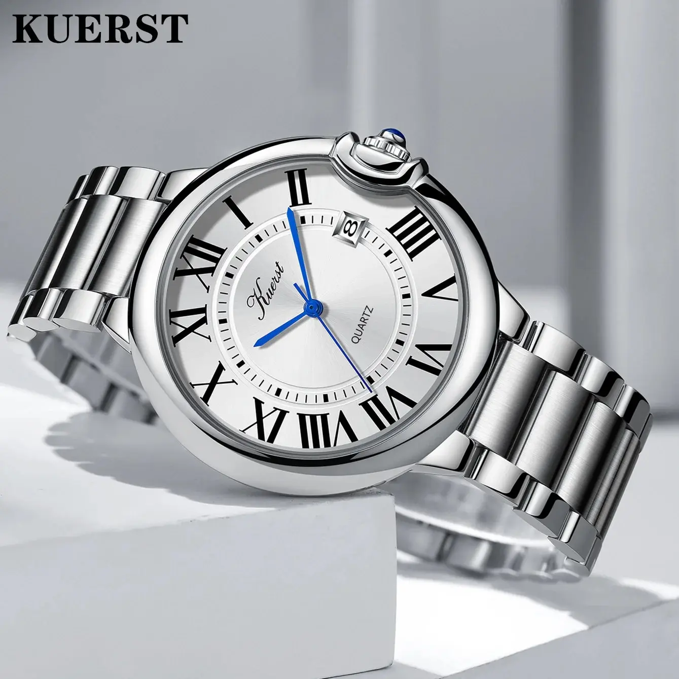 KUERST Designer Classic Young Student Quartz Watch Waterproof/perpetual Calendar/simple Three Pins, Personality Cool Fashion