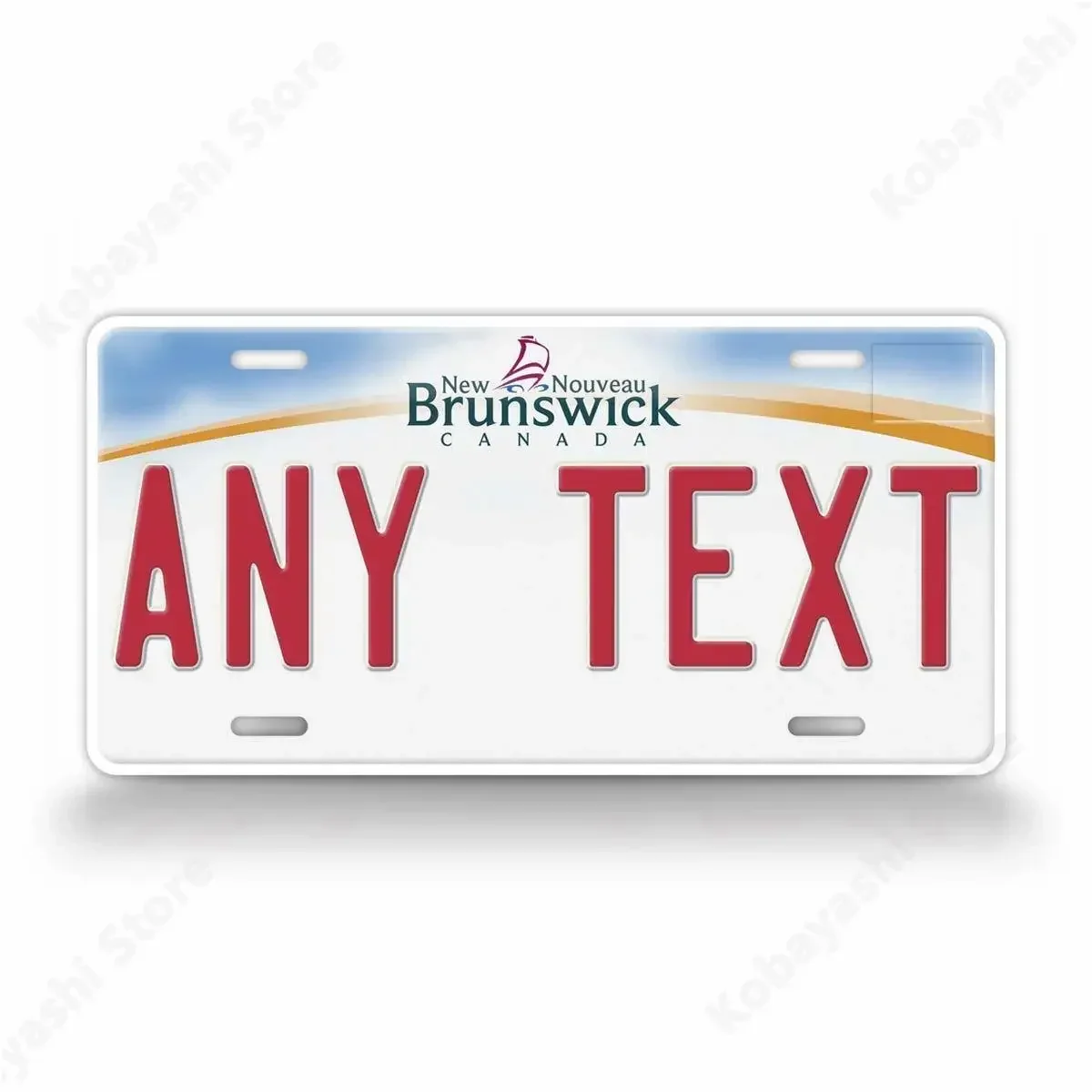 Personalized New Brunswick Canada  Plate Customized Canadian New Nouveau Novelty Auto Tag