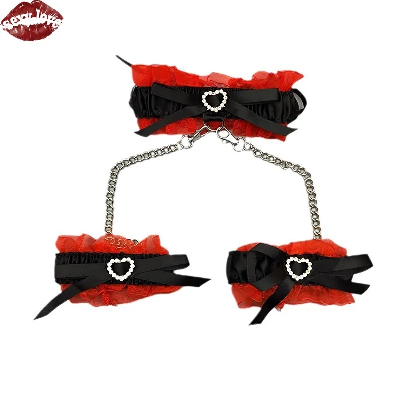 طوق القوس الداكن، حلقة الرقبة، ملحقات BDSM، الأصفاد، سلسلة الترقوة، الياقة القوطية الأثاث الجنسي الإحساس المتناثر
