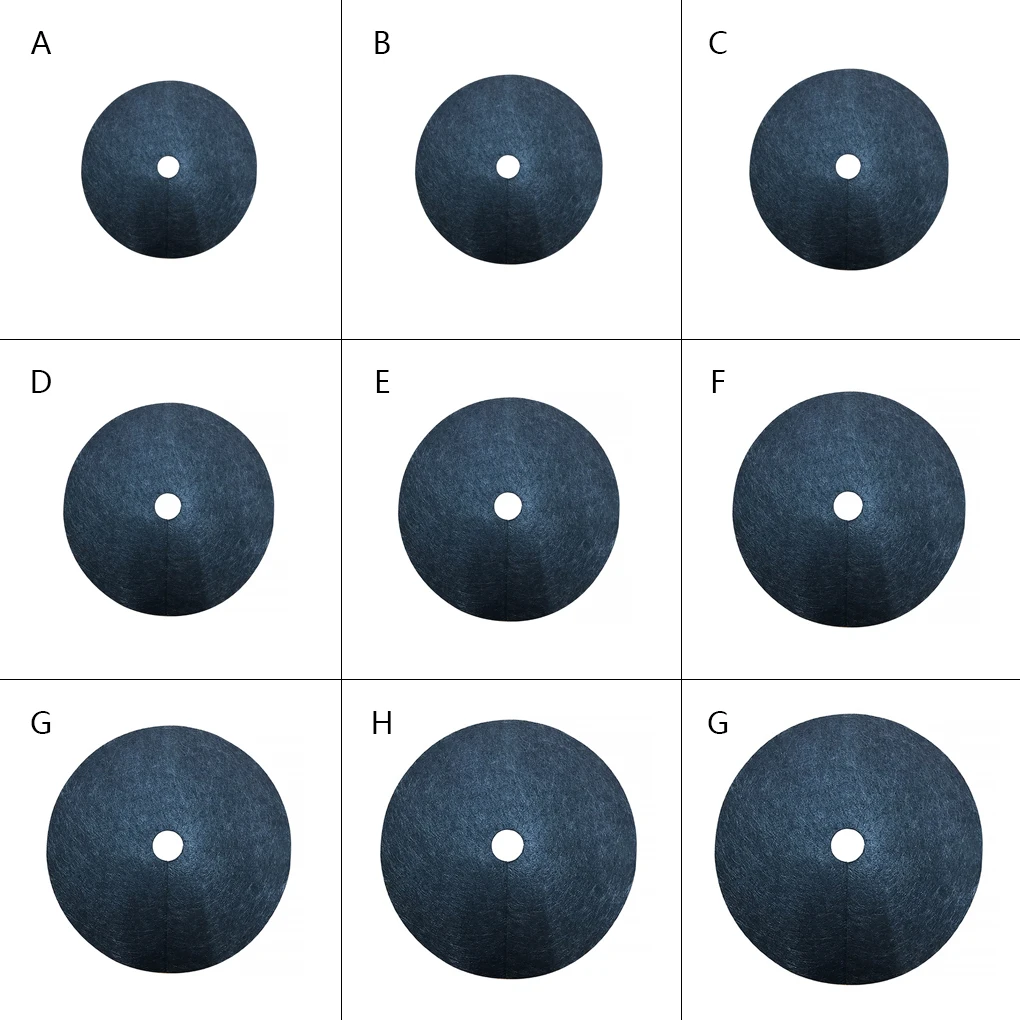 Alfombrillas de protección para árboles, mantillo de tela de Control ecológico, anillo redondo, barrera para malas hierbas, cubierta de plantas para