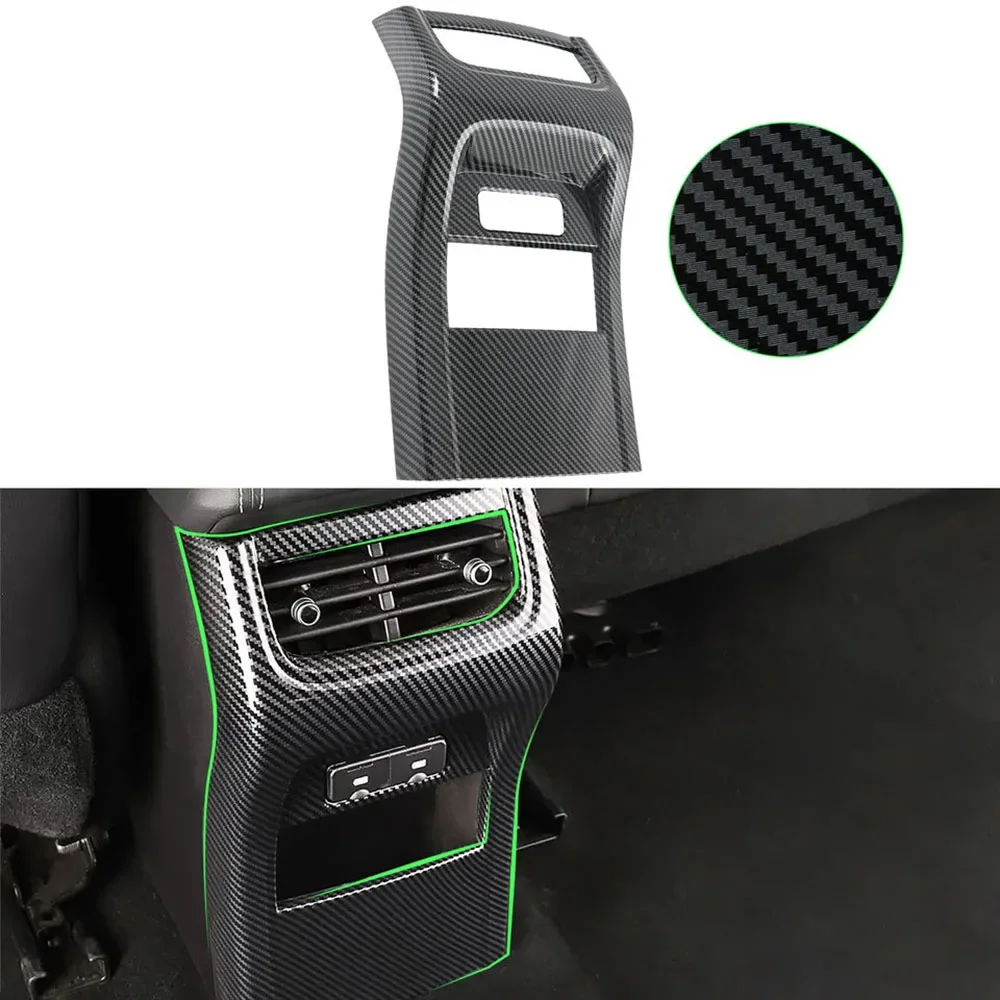 

Car ABS Carbon Fiber Color Rear Air Condition Vent Outlet Cover Sticker Accessories Fit For Tank 300 2021 2022 2023 2024