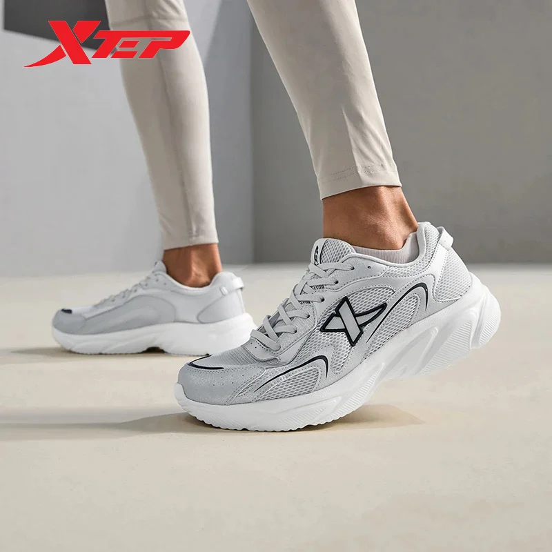 Xtep Running Shoes For Men 2024 Spring Wear-Resistant Men's Sports Shoes Breathable Jogging Increase Sneakers 876119110055