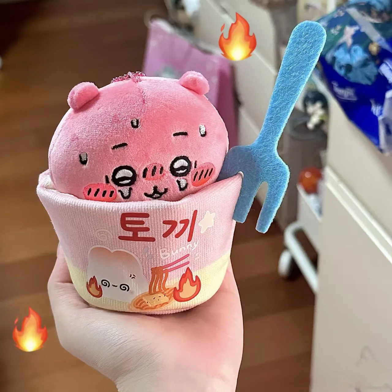 Plush Doll Clothes 10Cm Hot Ramen Cup Outfit Cute Plush Costume For Stuffed Cotton Doll Nunu Body Accessory