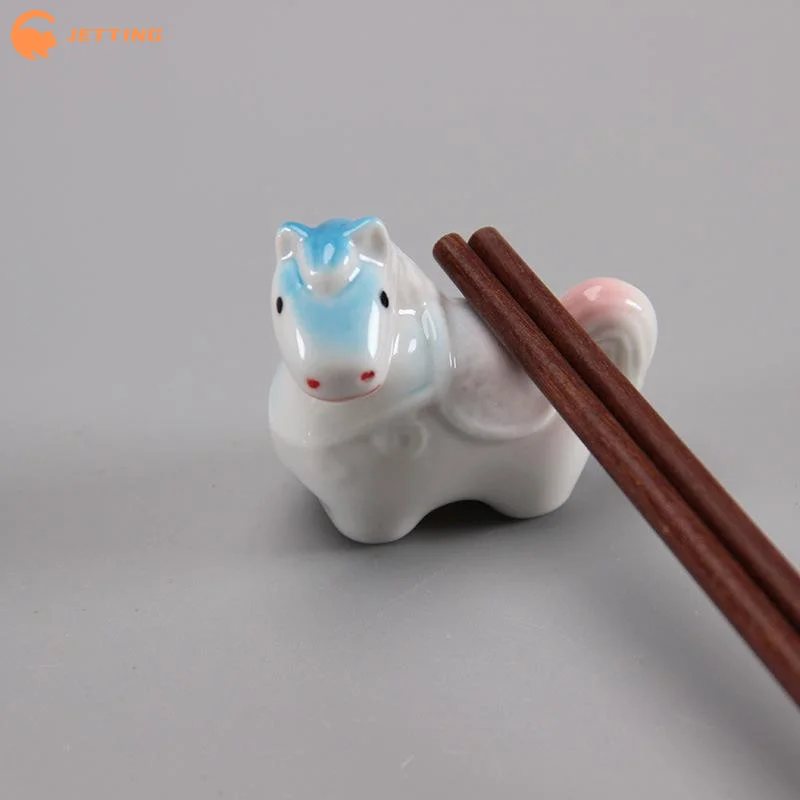 

1/5PCS Ceramic Chopsticks Pillow Cartoon Chinese Zodiac Horse Chopstick Rest Home Decoration Chopsticks , Spoon Holder