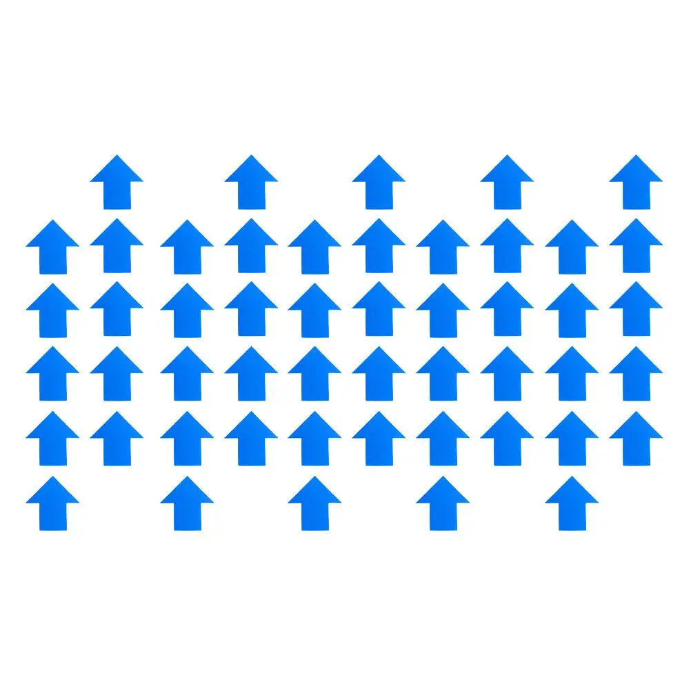 50 Pcs Decorate Warning Line Identification Stickers Copper Plate Self-adhesive