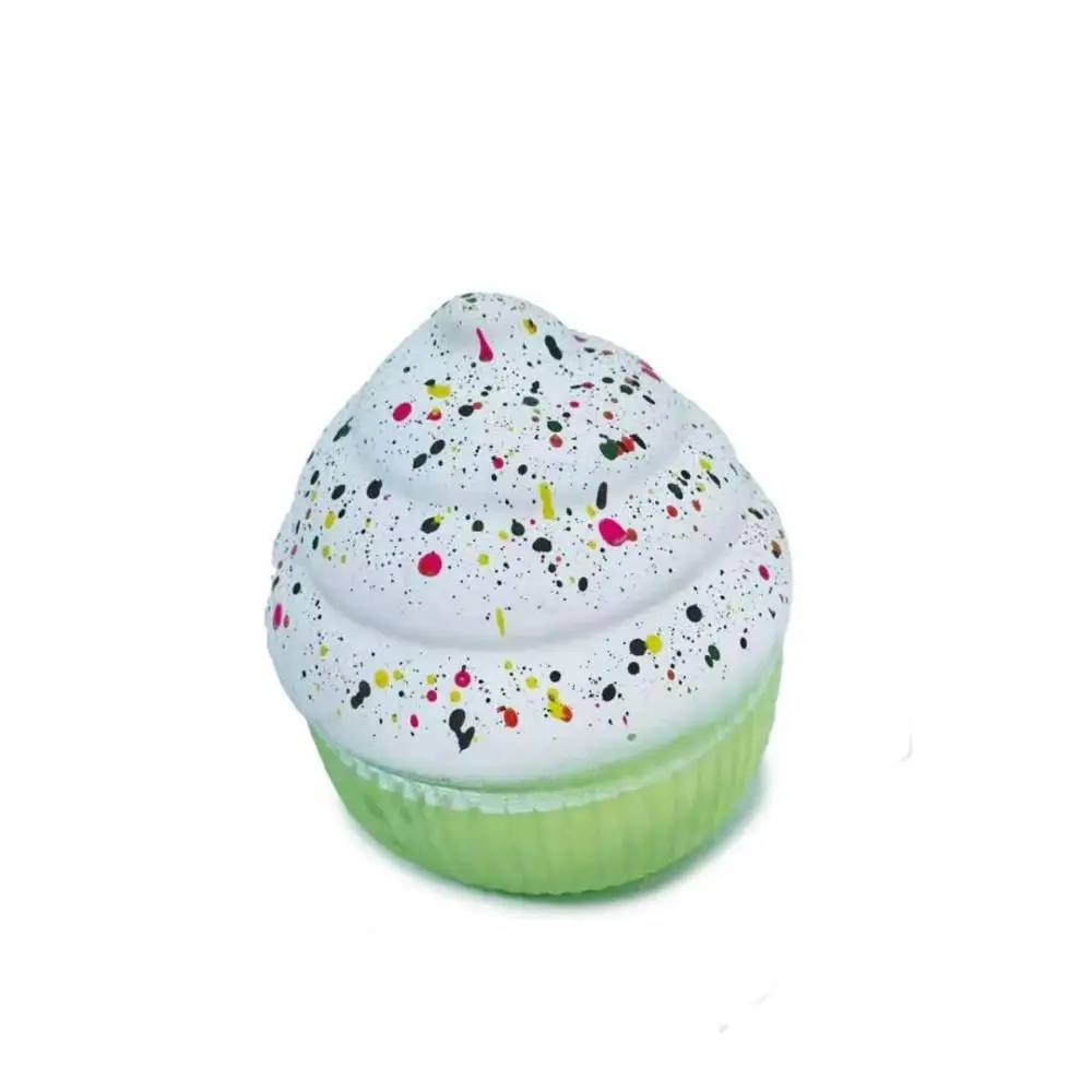Creative Soft Simulated Cream Cake Squeeze Toy Large Size TPR Sensory Fidget Toy Bread Eggplant Pizza Pinching Toy Small Gift
