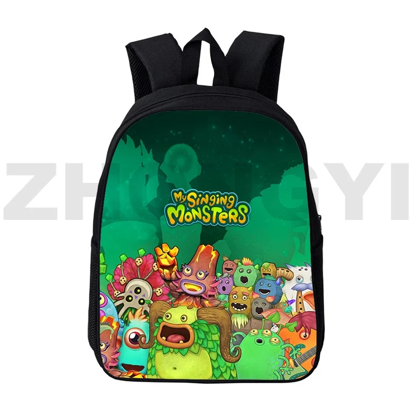 Divertente gioco My Singing Monsters School zaino ragazzi impermeabile Sport Bookbag 12/16 pollici ragazze Anime borsa a tracolla zaino per bambini