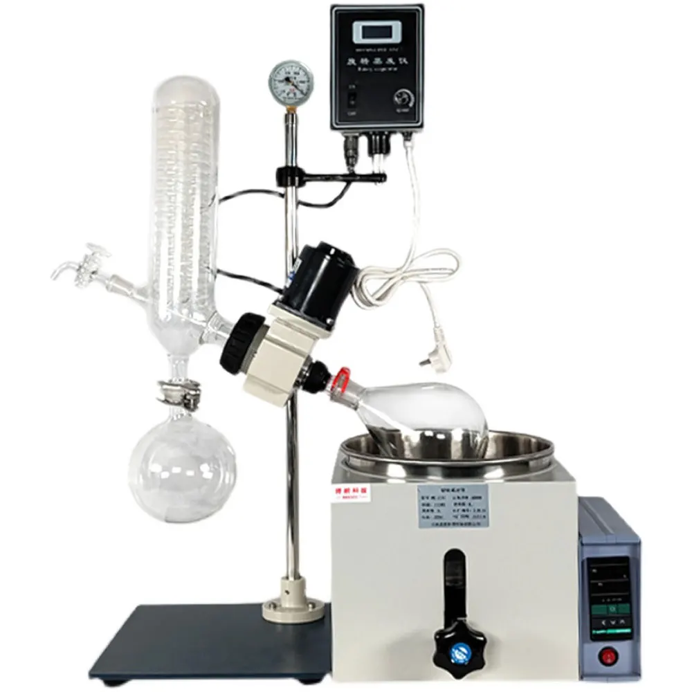 

Lab Equipment Rotary Evaporator Equipped with Vacuum Pump and Cryopump, distillation Purification Crystallization