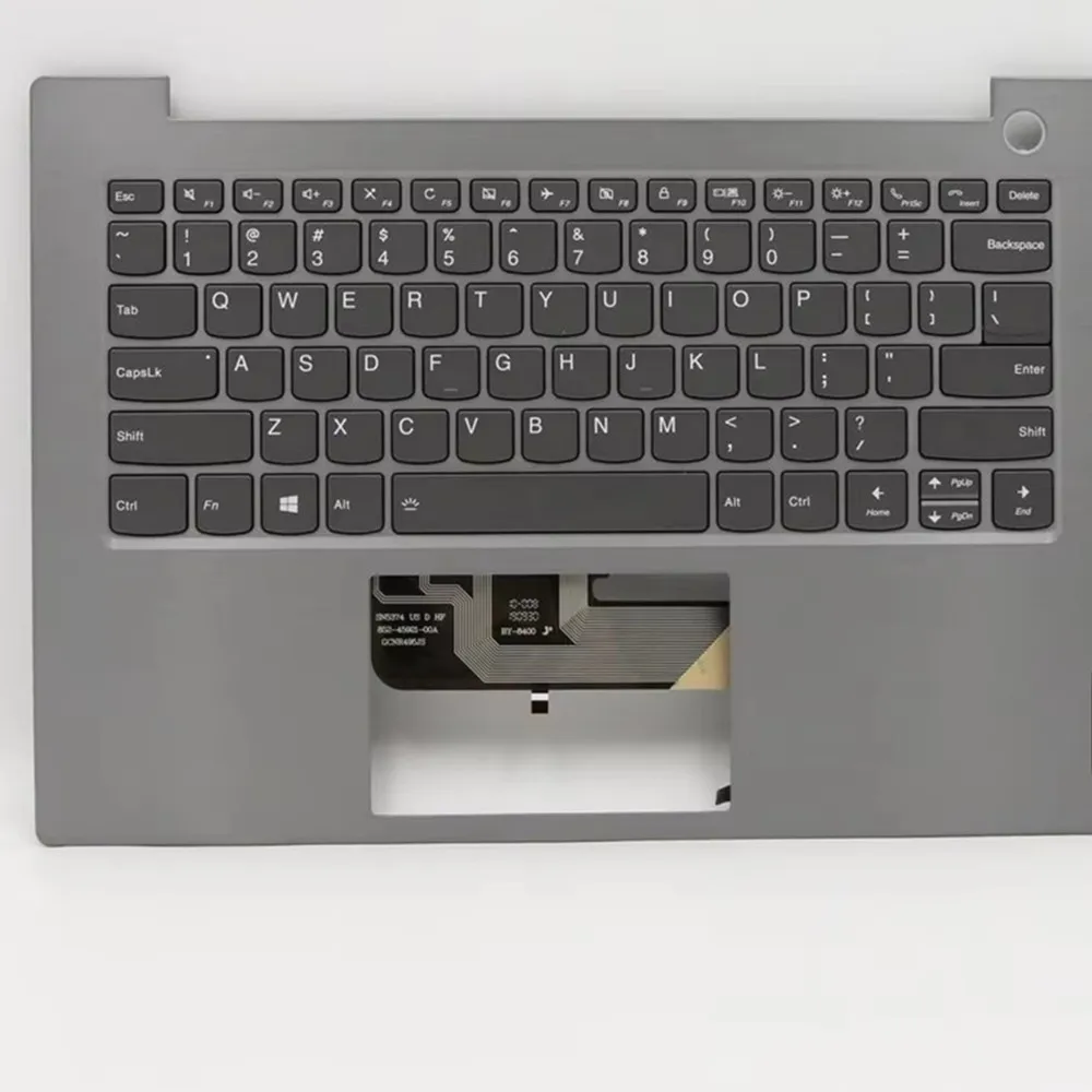 New and Original for Lenovo Thinkbook 14 IIL IML Palmrest Cover C-Cover Case Grey Backlight Fingerprint 5CB0W44347