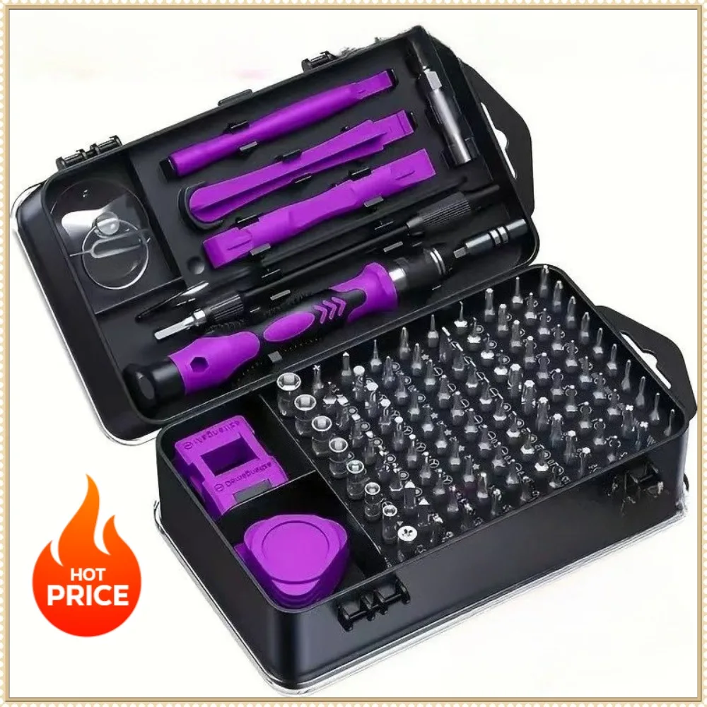 Home Repair 115-in-1 Precision Screwdriver Set for Phones, Computers, and Watches Magnetic Repair Tool Set