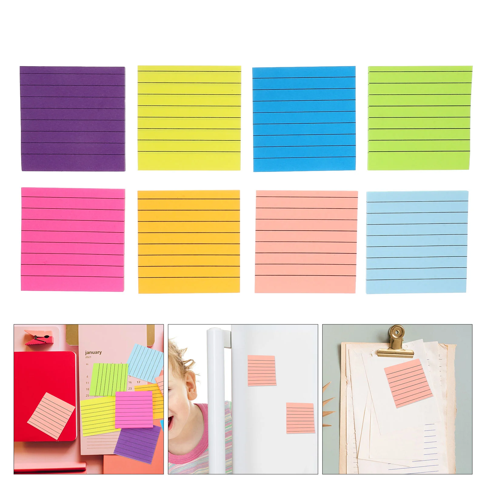 8 Pcs Memorandum Multipurpose Sticky Notes Office Student to Do Notepads Paper Practical Stickers Lovely