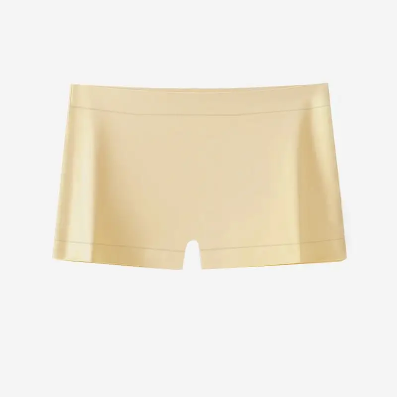 American style spicy girl solid color mid waist flat angle safety pants home comfort anti pinch buttocks girls' leggings