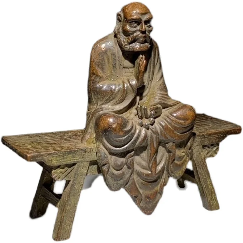 Chinese copper Brass Damo Bodhidharma Dharma Buddhas Statue Crafts