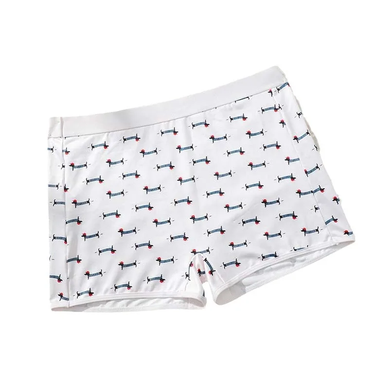 Cute Puppy Print Women Panties Elastic Seamless Briefs Breathable Ladies Underwear Sexy Female Safety Boxers Women's Intimates