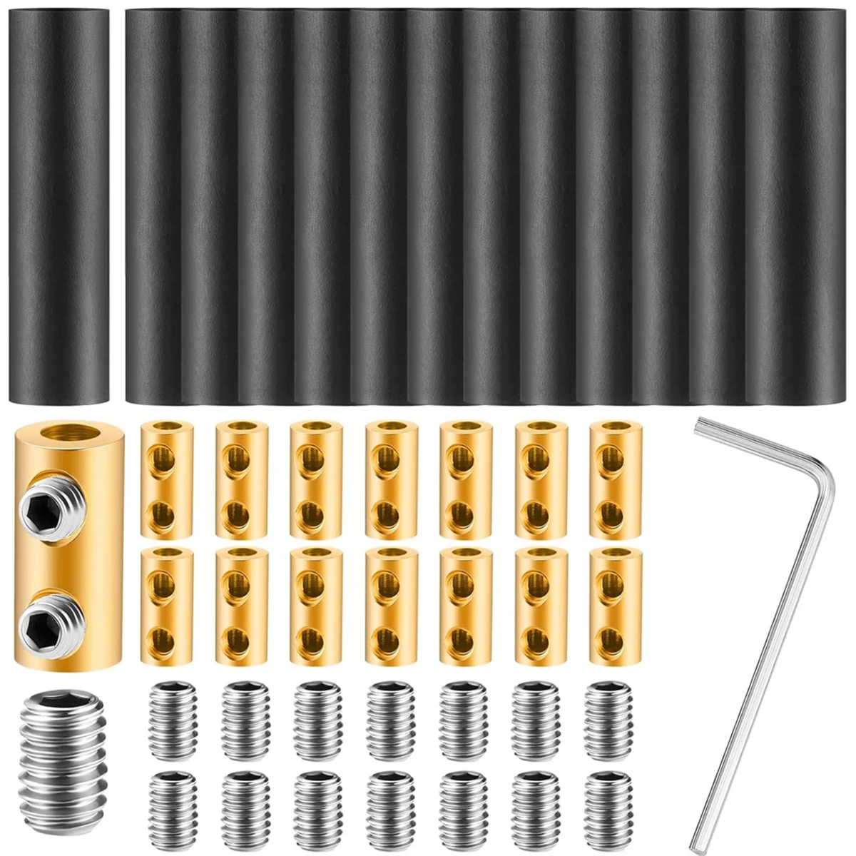 New 15 Sets Underground Wire Splice Kit Wire Connectors Suit for Wire Under 12 Awg 60 Amp Splicing Wiring Connection Nut Kit