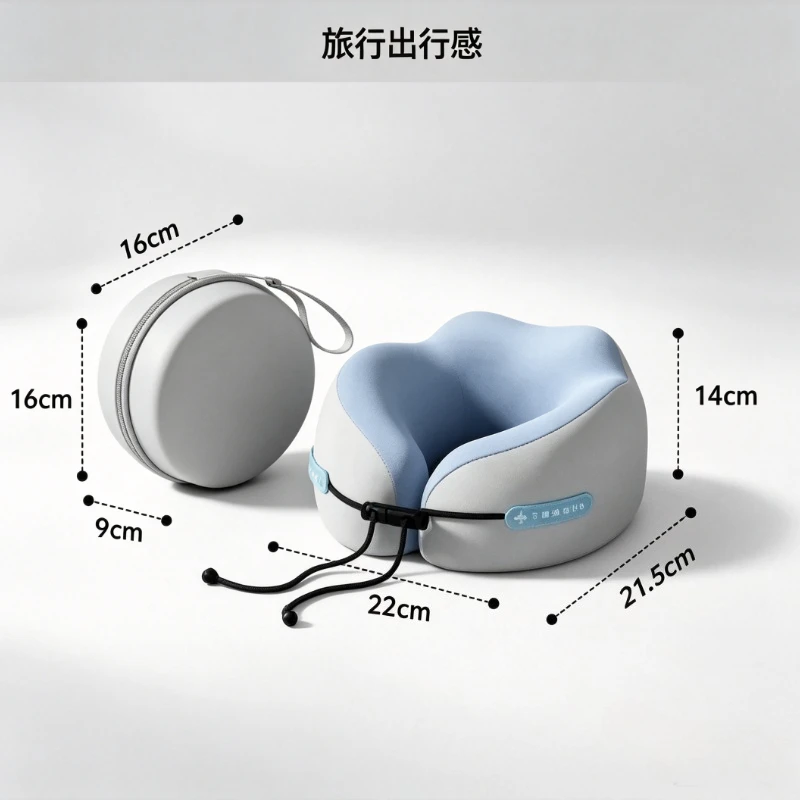 Memory Foam Neck Pillow Travel Pillow Portable U Shape Pillow for Airplane Or Office Home Comfort Support