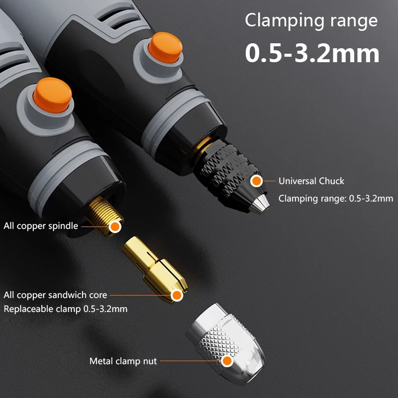 35W USB Cordless Rotary Tool Woodworking Engraving Pen DIY For Jewelry Metal Glass Mini Wireless Drill with Accessories DIY Set