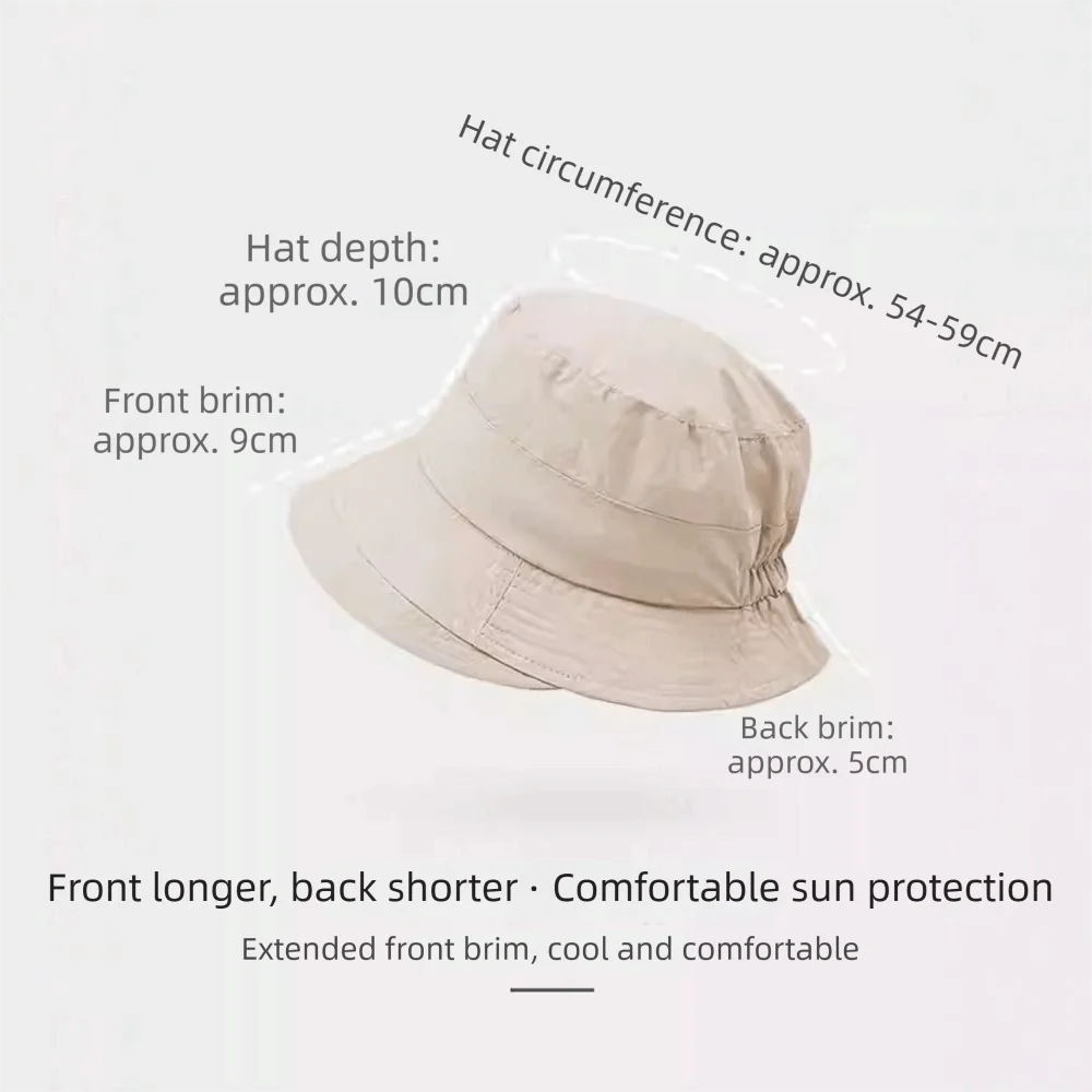 Lässiger Fischerhut mit breiter Krempe, dünner, sonnenschützender Fischerhut, UV-Schutz, japanischer Stil, Angelkappen, Camping – Detail 1