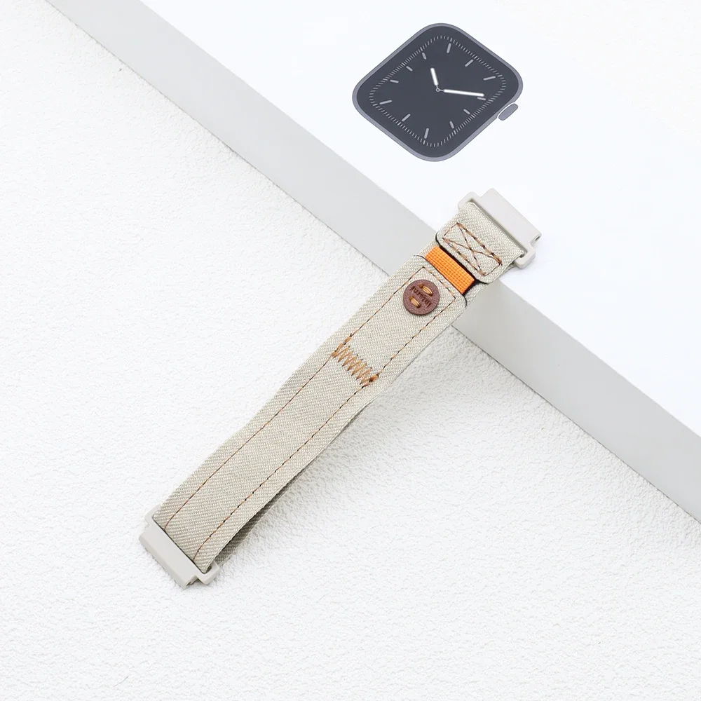 Strap For Samsung Galaxy Watch 7/6/5 Pro/Gear S3 44mm 40mm Nylon Cowboy Bracelet Correa 20mm 22mm Band For Huawei Watch 3/4 Pro