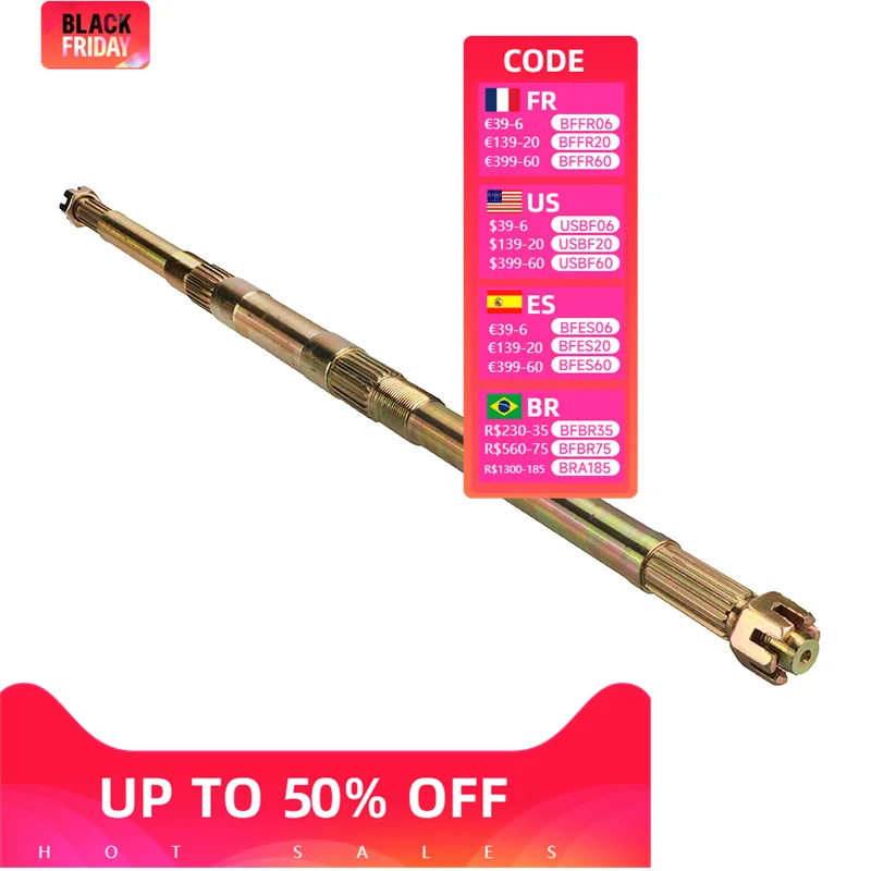 DIY için 610mm 17T 23T arka aks 50cc 70cc 90cc 110cc 125cc ATV Go kart Buggy elektrik arazi aracı motosiklet aksesuarları