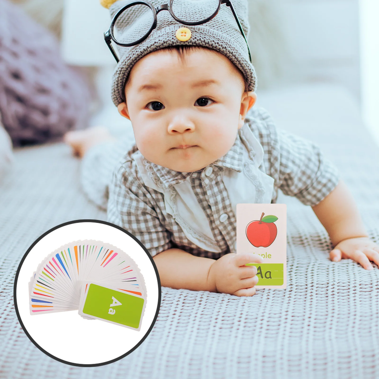 

58Pcs Learning Flash Cards Early Education Shape Letter Number Color Recognition Games for Kids Cognitive Skills