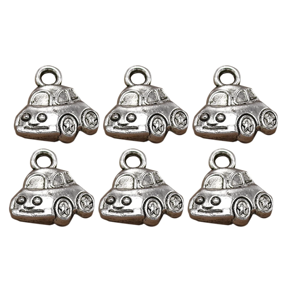 

20pcs Car Shaped Alloy Pendants Ancient Silver Color DIY Jewelry Making Supplies Charm Craft Projects Accessories