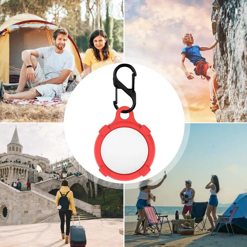 Waterproof Anti-lost Keychain Holder Silicone Case For Tag Dog Cat Pet Collar Keys Trackers Protector Full Cover Ptotect Case