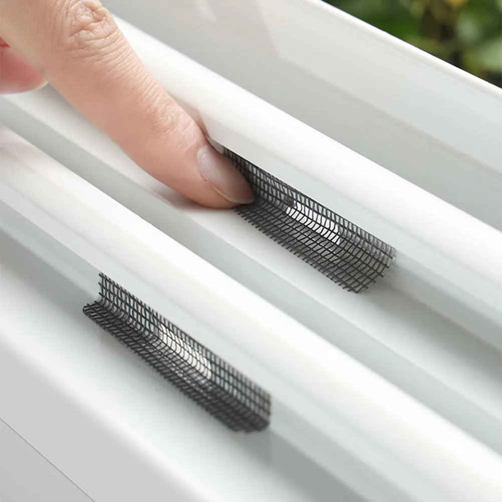 Mosquito Window Screen Repair Tape 10 Pcs Fiberglass Mesh Patches Strong Adhesive for Door Tent Pool Dark Grey