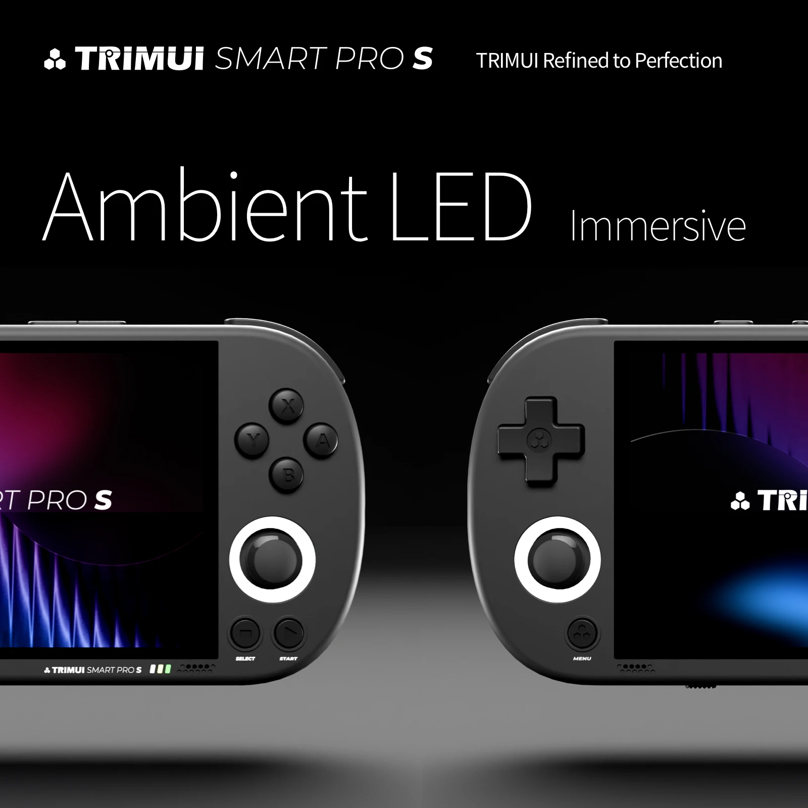 Trimui Smart Pro Handheld Game Console 4.96''IPS Screen RGB Lighting Linux System Joystick Smartpro Retro Video Game Consoles Gi