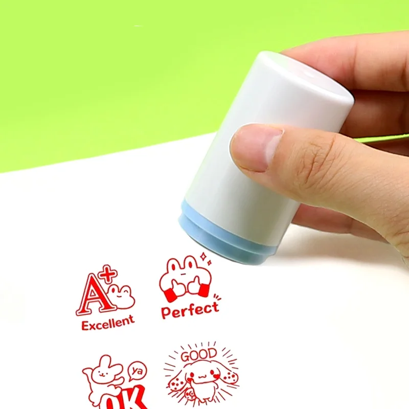 1pc self-priming ink incentive comment stamp, suitable for parents' signatures, teacher comments and rewards