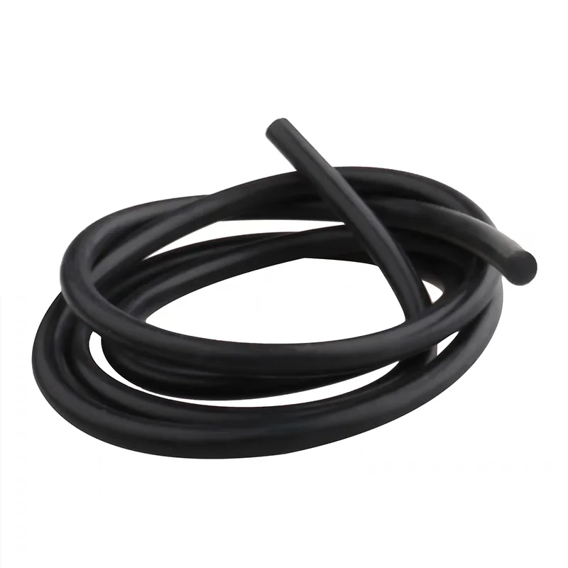 3 Meters  6mm Solid Silicone Rubber Seal Strip Round Oring Line Cord Solid Rubber Molding Damper Waterproof Silicone Rope Cords