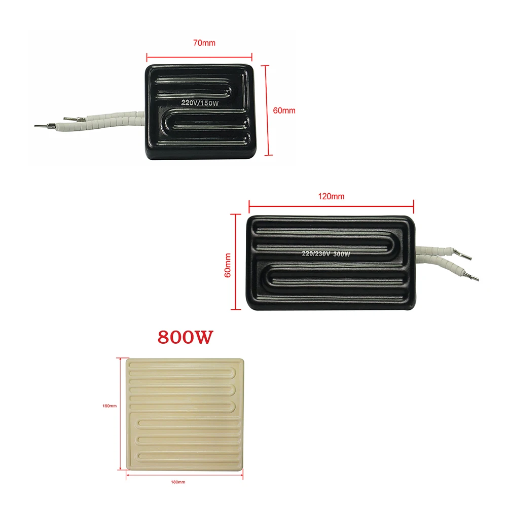 Infrared Ceramic Heating Plate 180*180mm 60*70mm 120*60mm 240*80mm for BGA Reworking Station