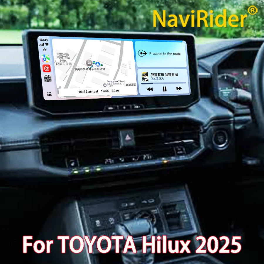New Carplay Car Multimedia Player For Toyota Hilux 2025 Android 15 Car Radio Carplay Auto GPS Navigation Stereo 2 Din 4G Dsp