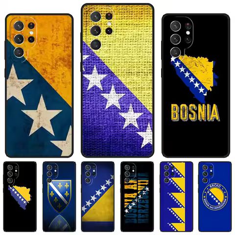 Bosnia and Herzegovina Flag phone case For Samsung Galaxy S24 S23 S22 Ultra Note 10 20 Plus S8 S9 S10 S20 S21 FE Cover