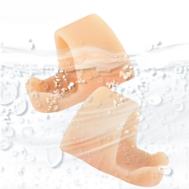 1/2 Uds. Alisador de dedos pulgar Valgus Protector pies almohadillas alivio del dolor Gel de silicona separador de dedos ajustador de juanete herramientas para el cuidado de los pies