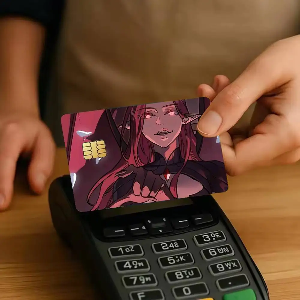 L-Lilith Demon Queen Sticker Film Tape Skin for Credit Card Debit Card Waterproof Stickers