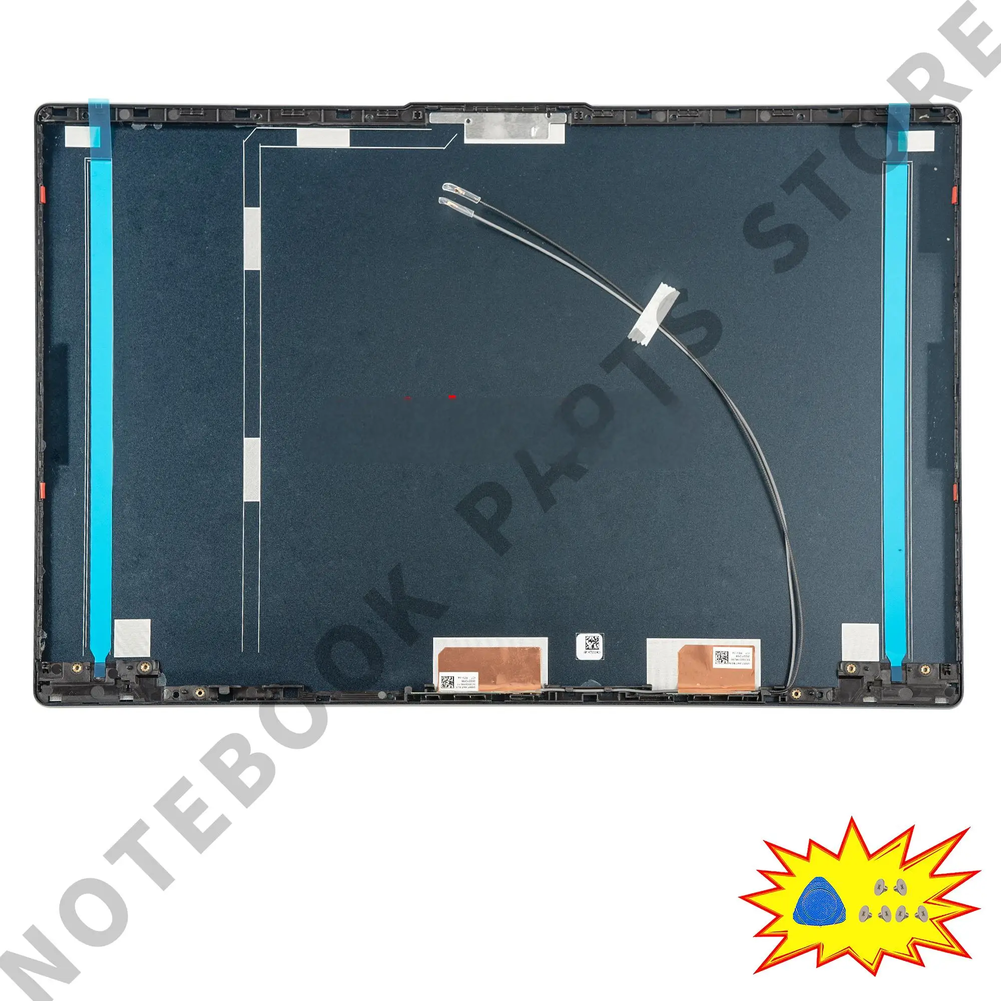 Imagem -02 - Capa Traseira Lcd para Ideapad 515iil05 5-15are05 5-15itl05 5-15alc05 Caixa Superior Tampa Traseira Reparação 5cb0x56073 5cb0x56075 Prata Cinza Bul