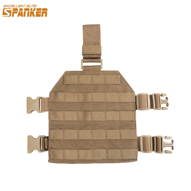 EXCELLENT ELITE SPANKER Tactical Drop Leg Holster MOLLE Gun Holster Hunting Legs Hanging Plate with Adjustable Molle Straps