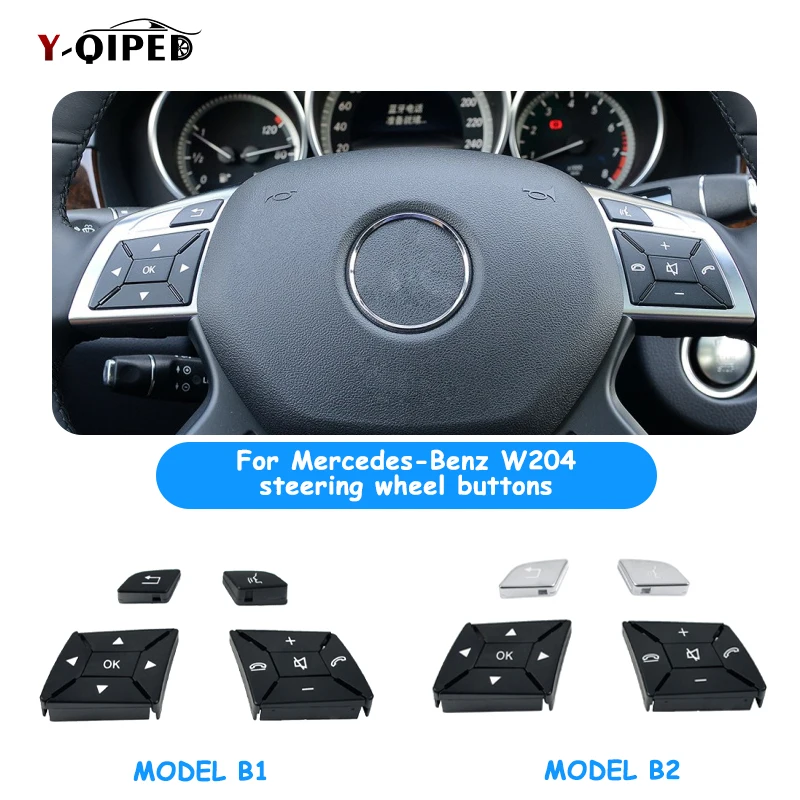 

For Mercedes Benz W204 W463 W166 C G ML GL Class Car Steering Wheel Multi-function Control Buttons Key Switch Cover Replacement