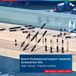 Bosch-Juego de puntas de destornillador profesional, Control de impacto, T/PZ/PH Bits, soporte Universal, accesorios de liberación rápida