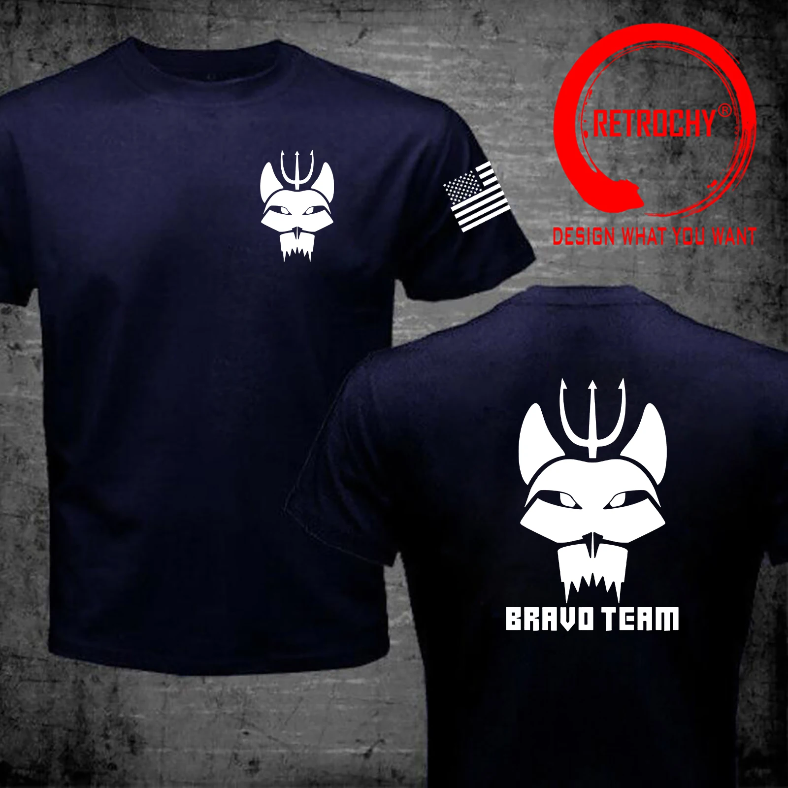 The New US Navy SEAL Bravo Team T-shirt DEVGRU Special Forces Cool Summer Short-sleeved Shirt Is Comfortable To Wear Tee Shirt