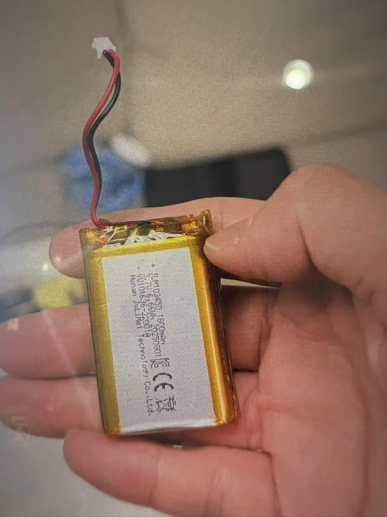 1800MAH polymer battery 103450 capacity meter intelligent shaving sound pickup beauty eye recording 3.7V battery cell