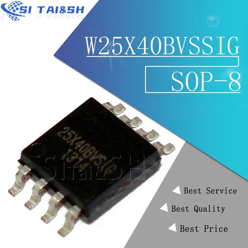 10pcs/lot W25X40BVSSIG SOP-8 W25X40 SOP 25X40BVSIG SMD 25X40