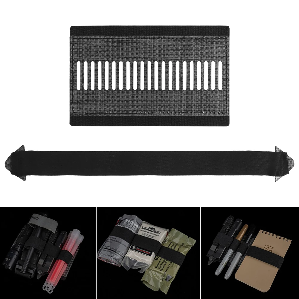 

Tactical Pouch Built-in Plate Adjustable Elastic Band Fixation Tourniquet Holder Hunting Flashlight Knife Tools Carrying Gear