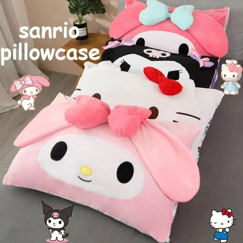 

Kawaii Sanrio HelloKitty MyMelody Kuromi Наволочка Мультфильм Аниме хлопок утолщенный большой дом наволочка для общежития подарок для девочек