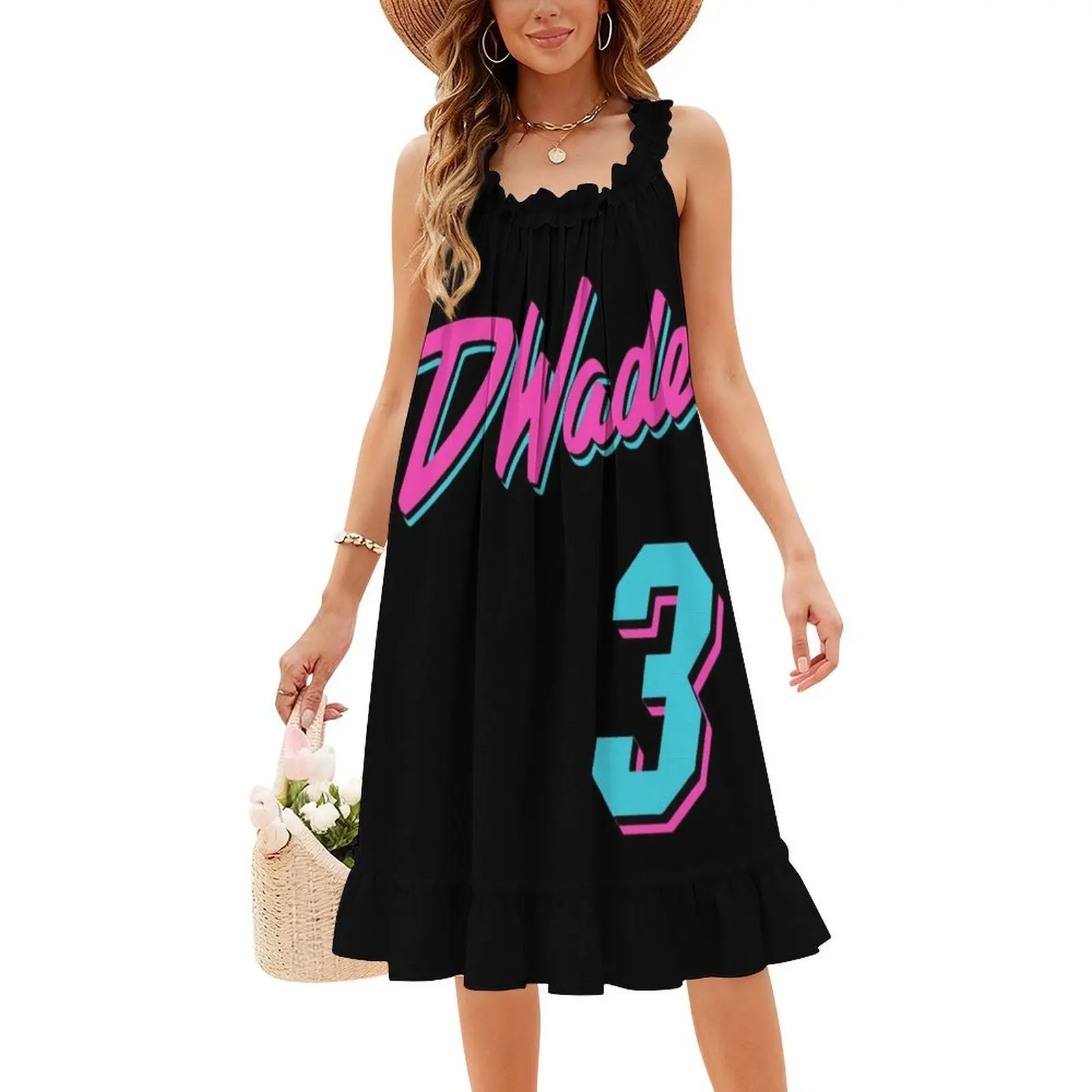 فستان ميامي واد المثير للإجازات للنساء على الشاطئ وحفلات أعياد الميلاد فستان قصير فيليب مايكل توماس ميامي فايس 2006 للفتيات